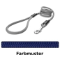 Preview: klassische Hundeleine - M - 115cm - dunkelblau